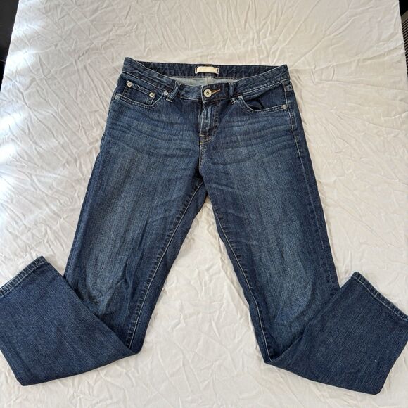 UNIQLO Size 24 Blue Jeans Good Condition Slim Fit Ankle Length - Picture 1 of 6